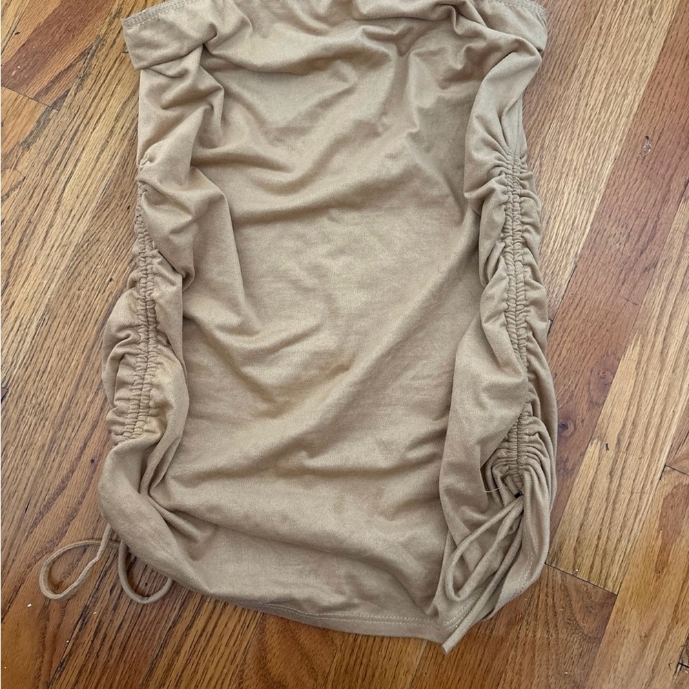 Windsor Tan Ruched Skirt